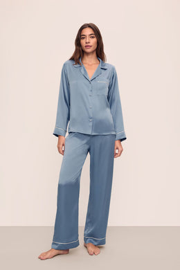 Inez Washable Silk Long PJ Set