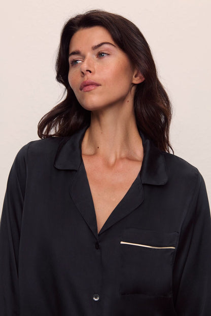 Inez Washable Silk Long PJ Set