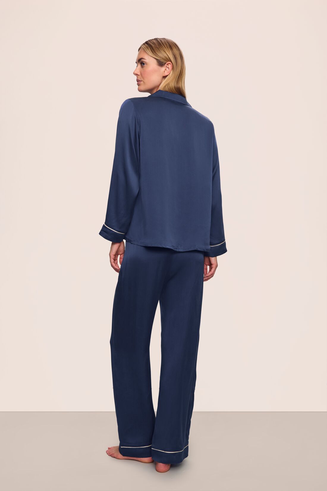 Inez Washable Silk Long PJ Set