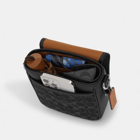 Lucas Crossbody Bag In Signature Jacquard