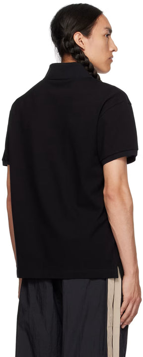 Black Embroidered Polo
