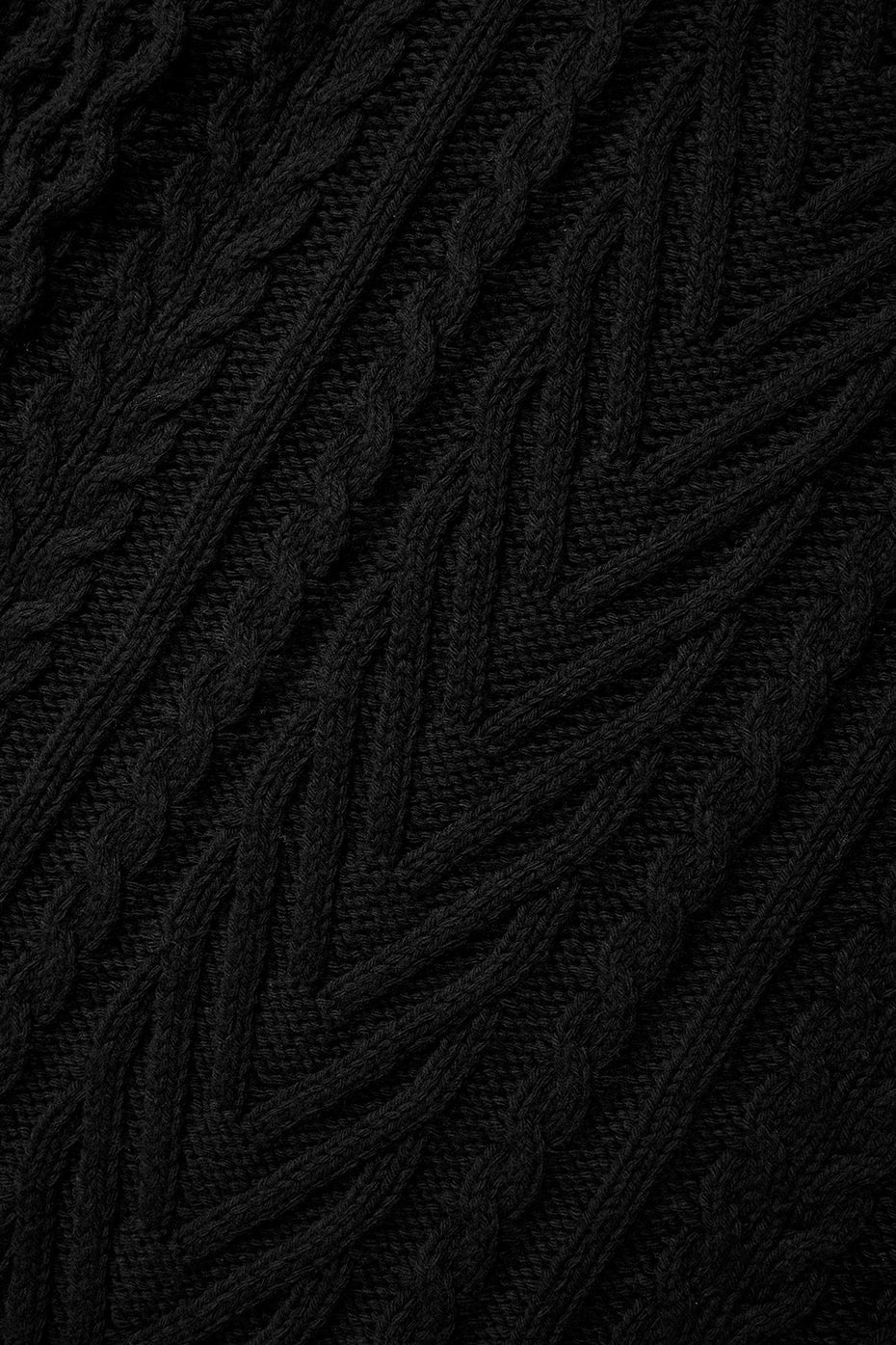 Cable Knit Crew Neck Sweater