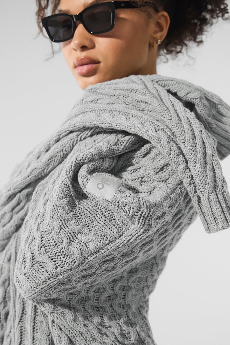 Cable Knit Crew Neck Sweater