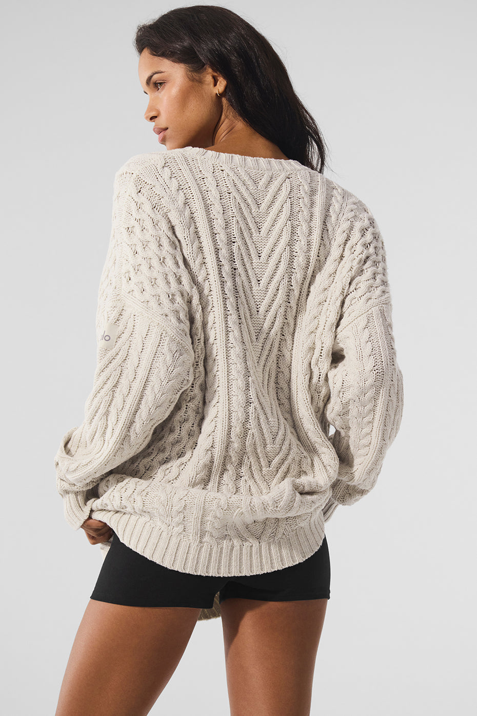 Cable Knit Crew Neck Sweater