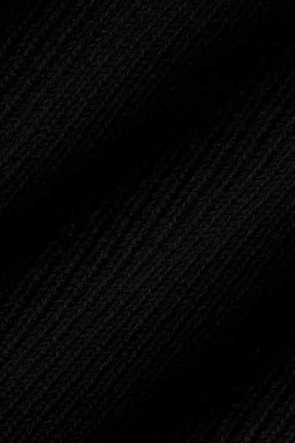 Domain Rib Knit Full Zip Sweater