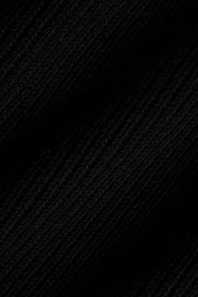 Domain Rib Knit Full Zip Sweater