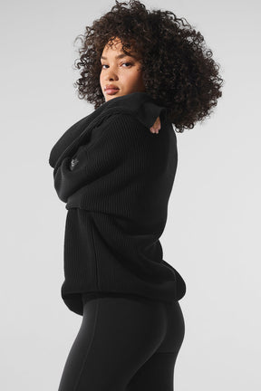 Domain Rib Knit Crew Sweater