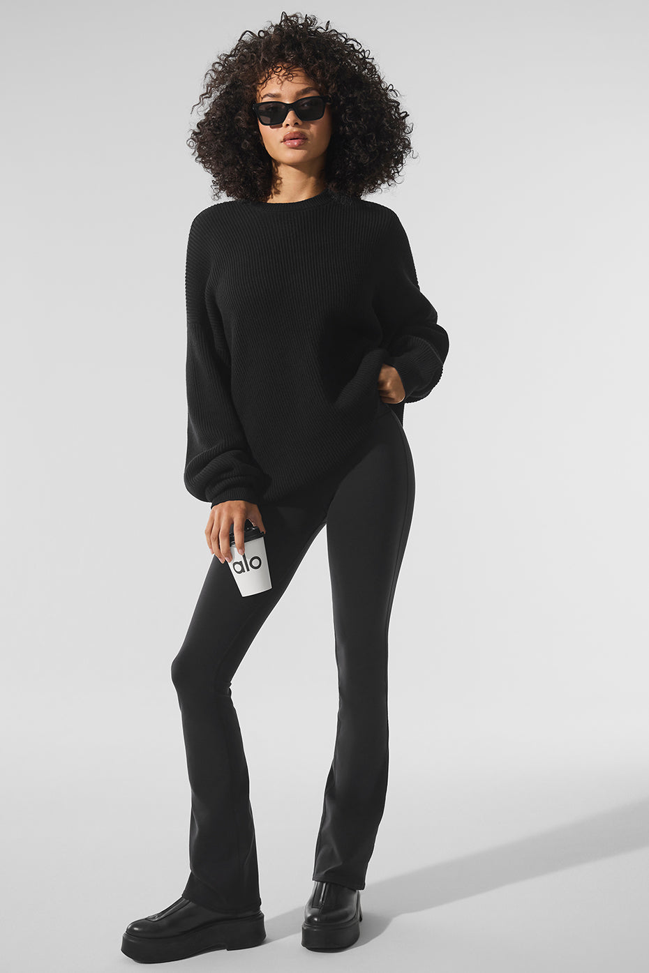 Domain Rib Knit Crew Sweater