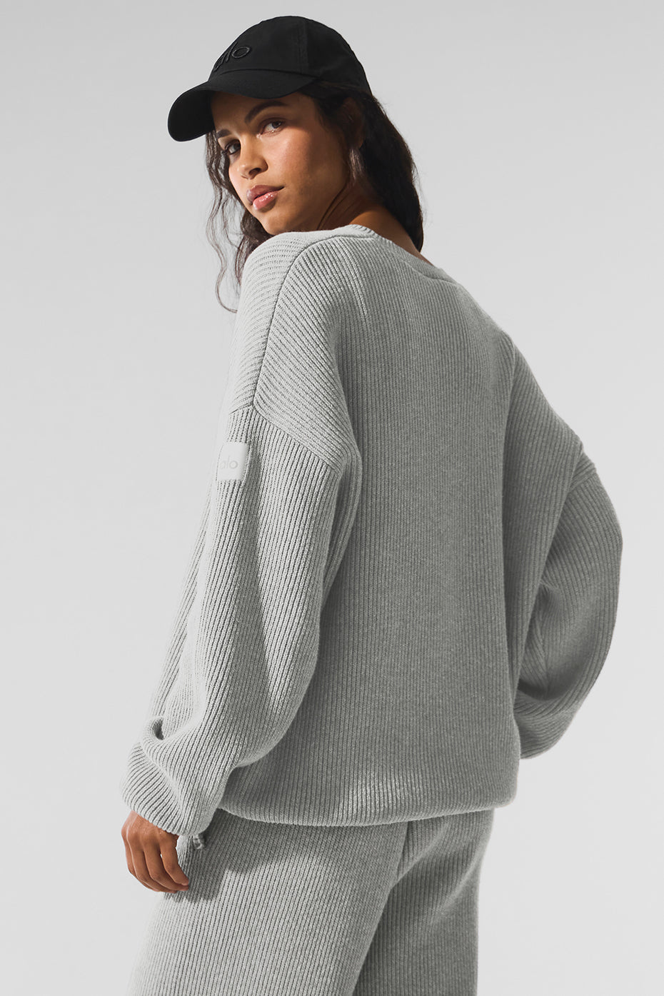 Domain Rib Knit Crew Sweater