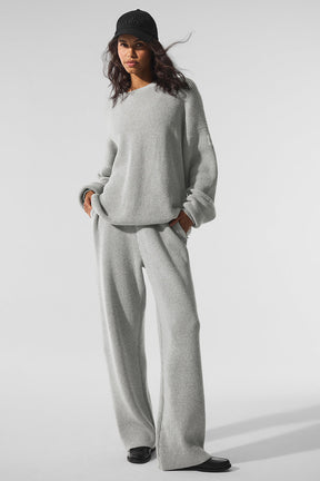 Domain Rib Knit Crew Sweater