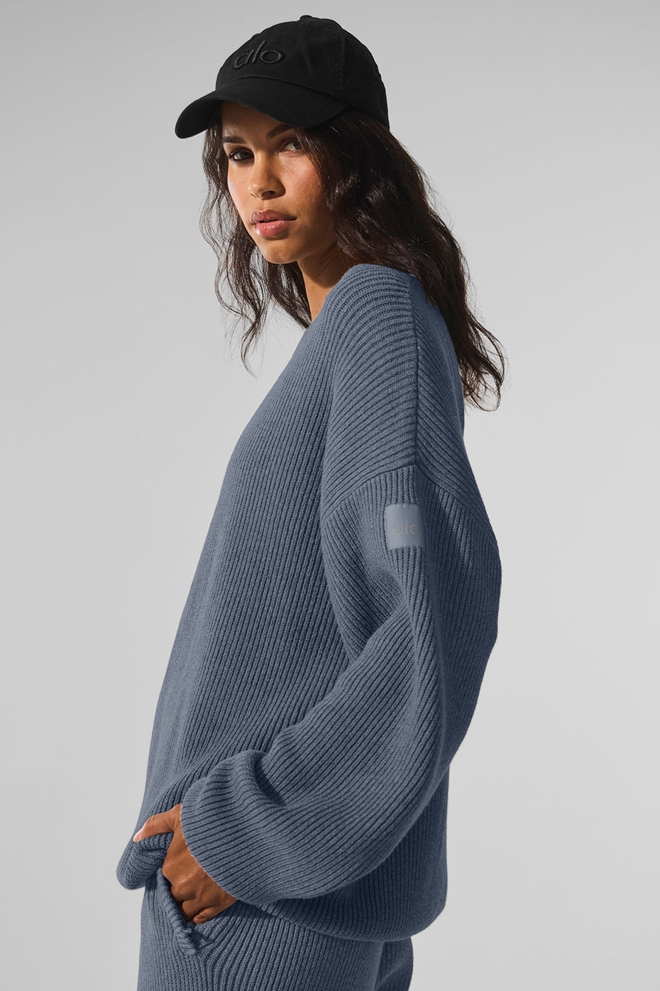 Domain Rib Knit Crew Sweater
