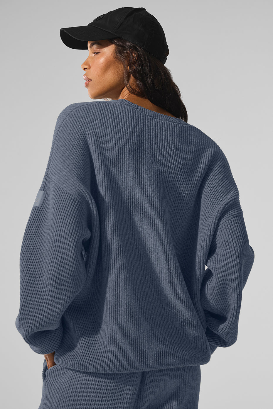 Domain Rib Knit Crew Sweater
