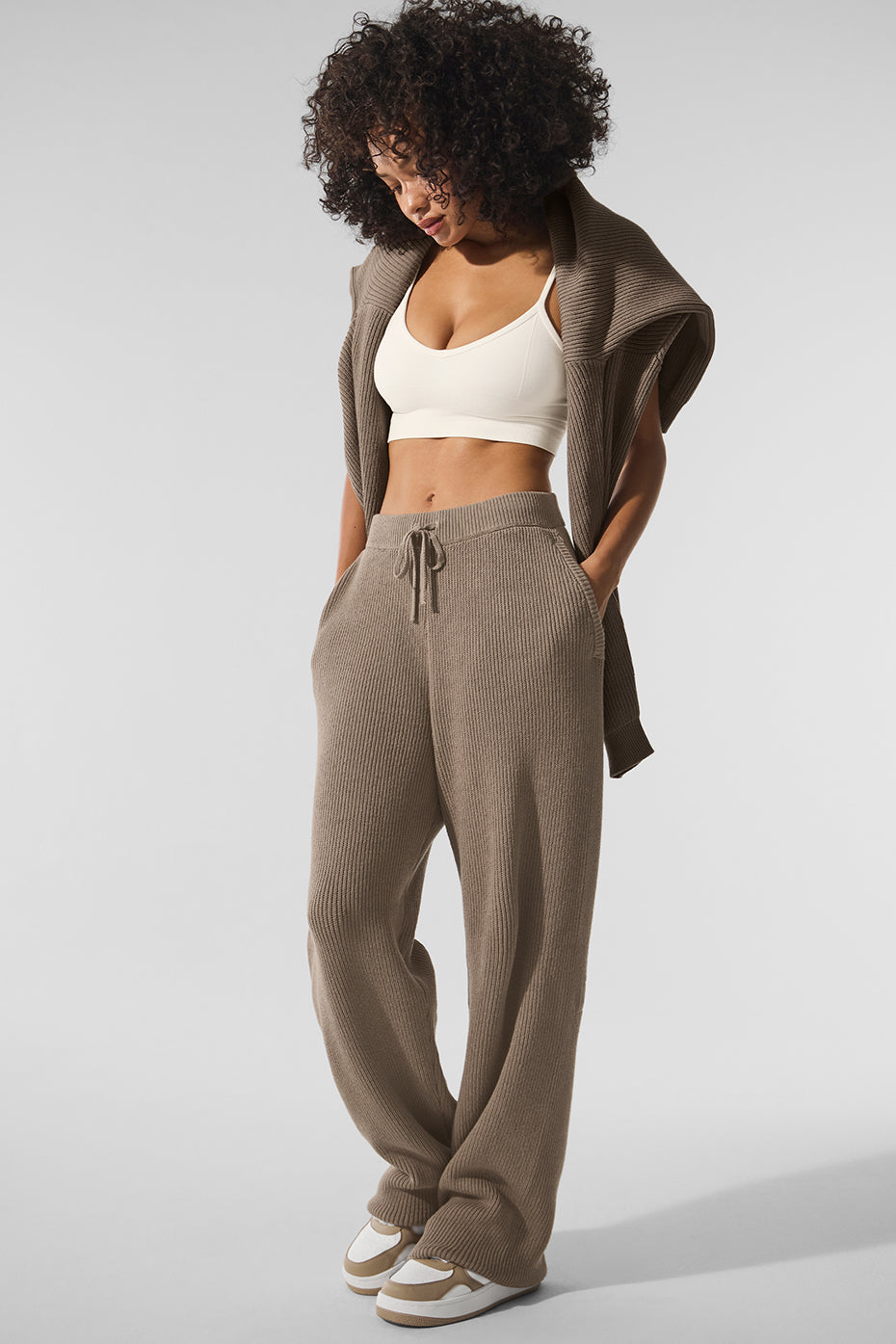Domain Rib Knit Crew Sweater