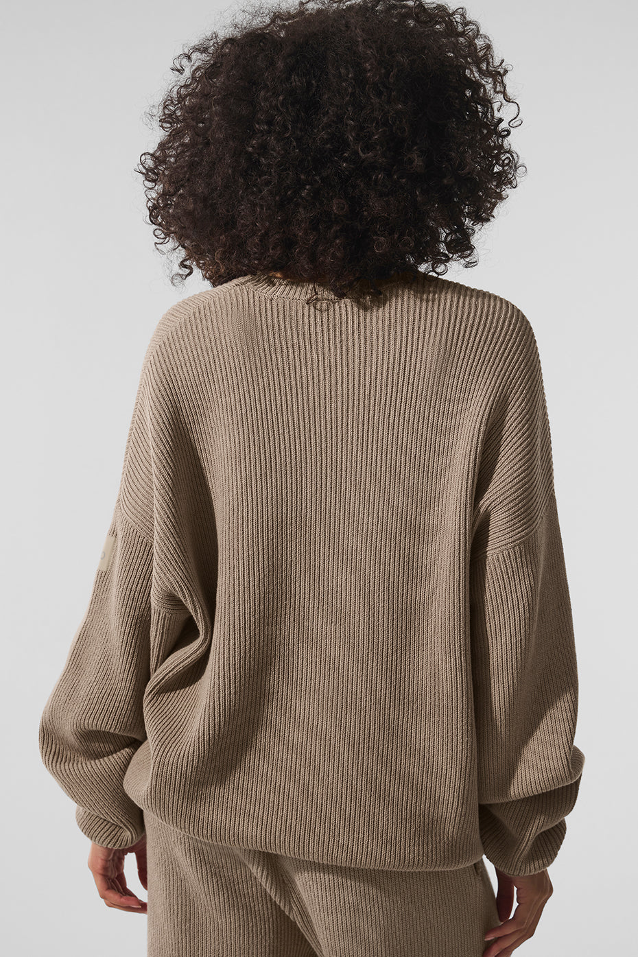 Domain Rib Knit Crew Sweater