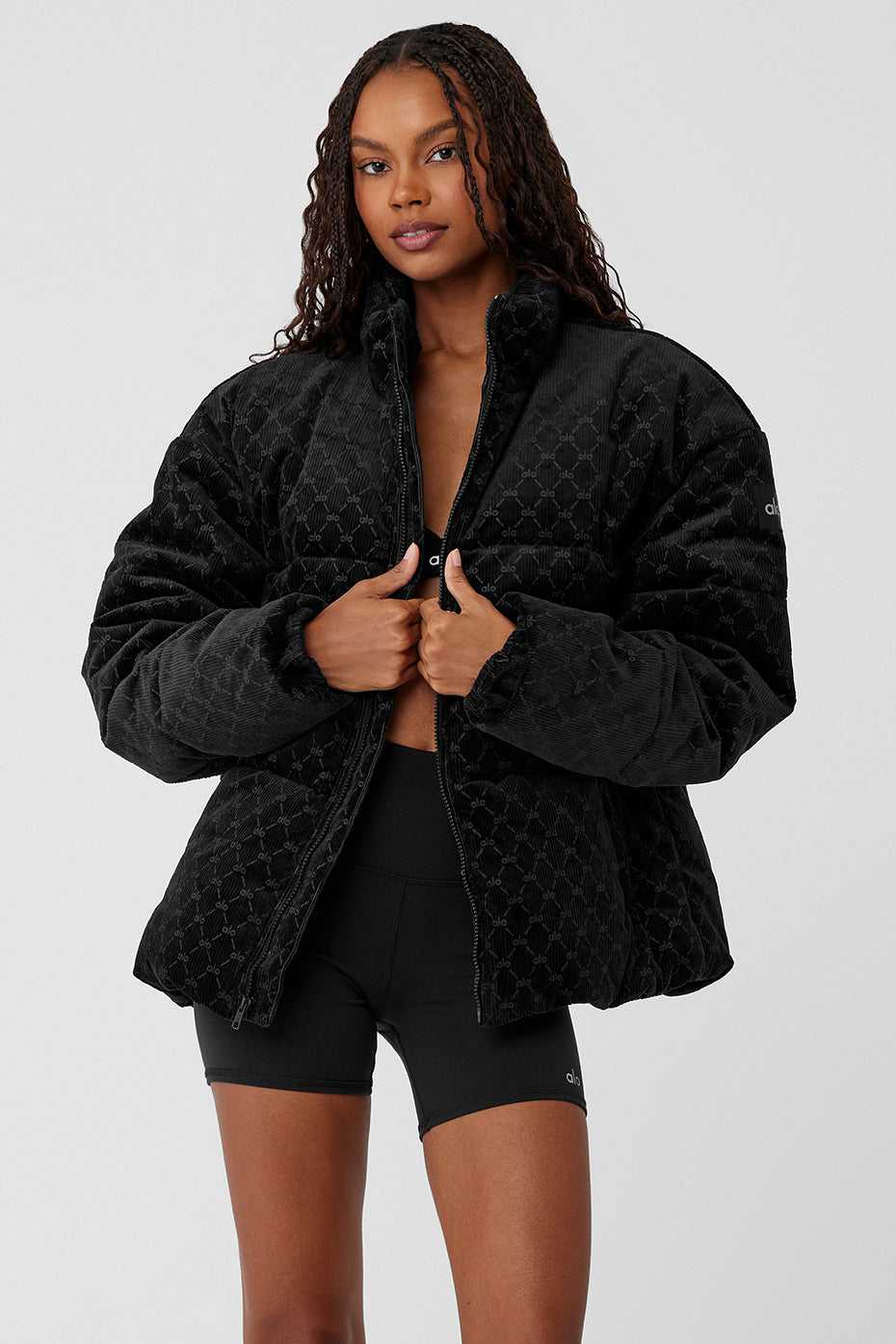 Debossed Corduroy Stage Puffer