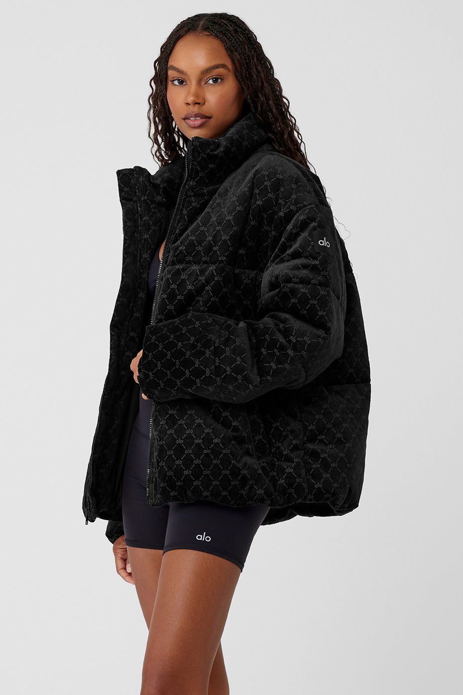 Debossed Corduroy Stage Puffer