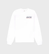 Made In USA Crewneck - White/Navy/Fire Red