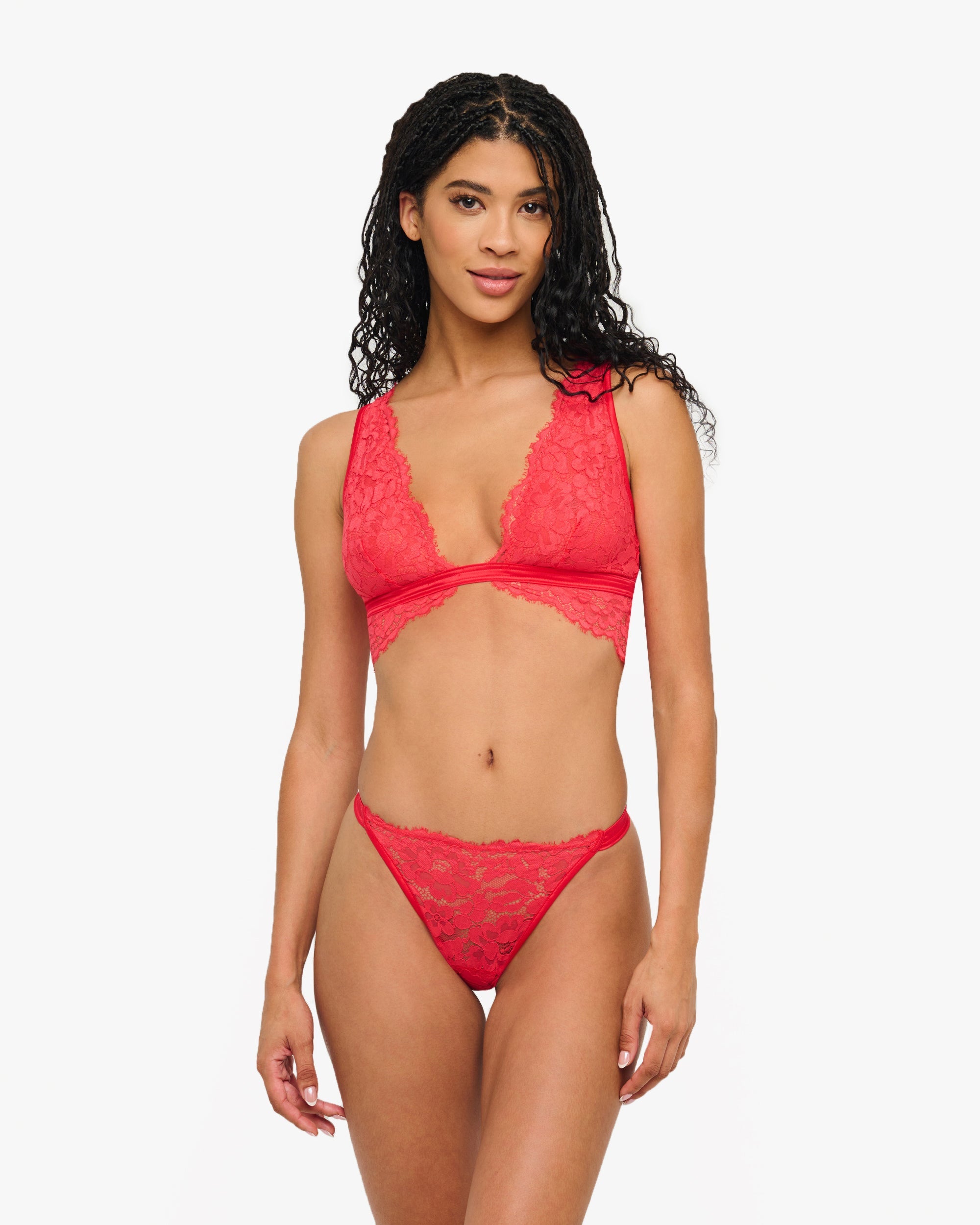 Bralette Con Copas Triangulares Grandes
