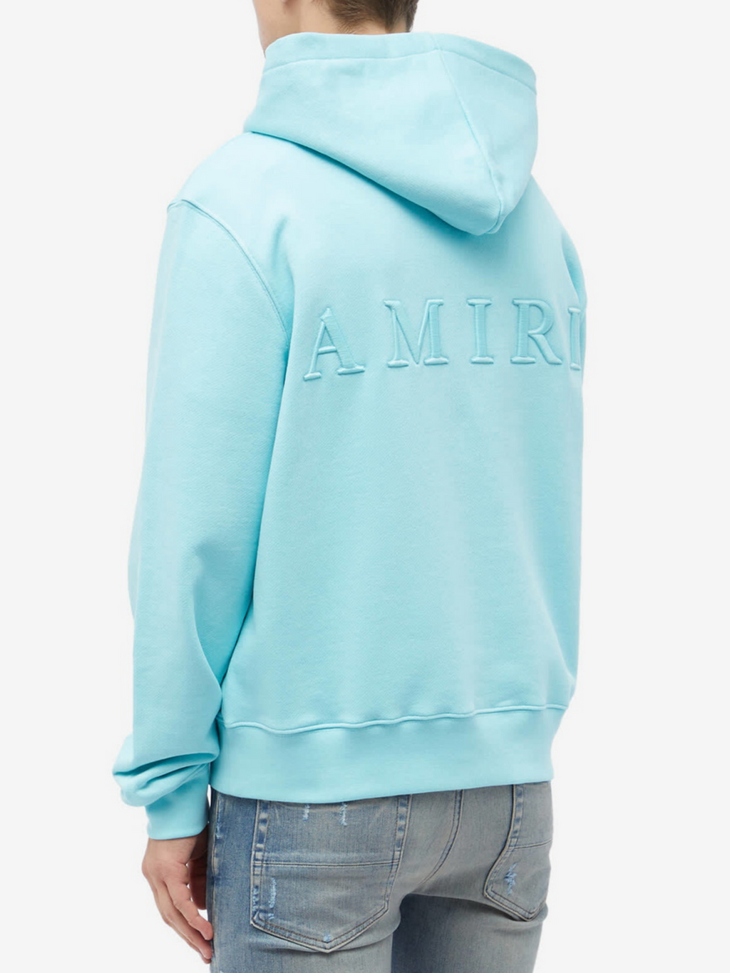 AMIRI MA LOGO HOODIE AQUA