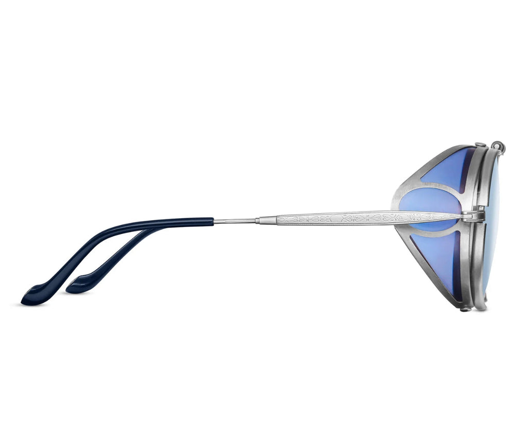 2809H-V2 BRUSHED SILVER - BLUE (LIMITED EDITION 500) 52