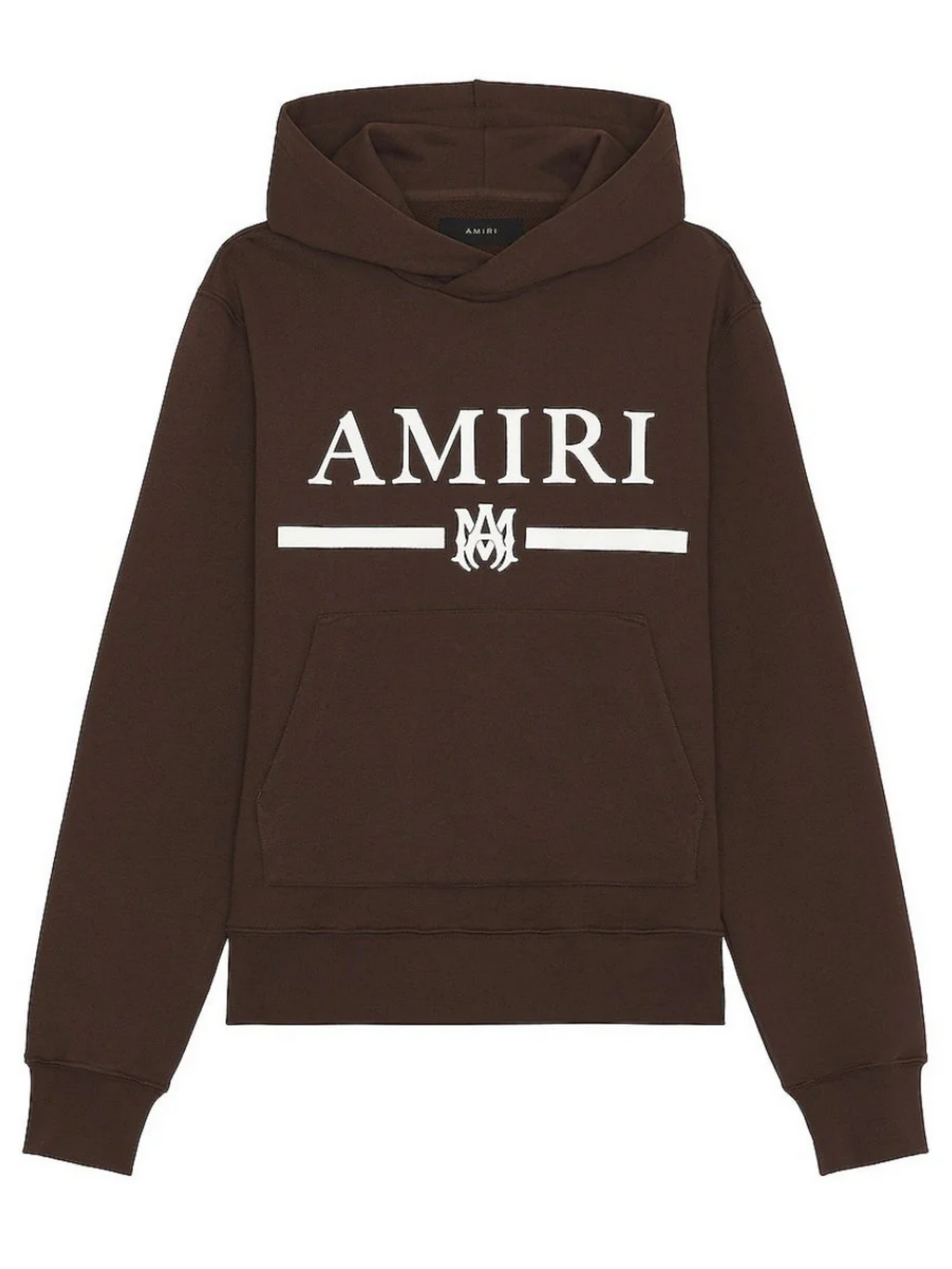 AMIRI MA BAR LOGO HOODIE BROWN