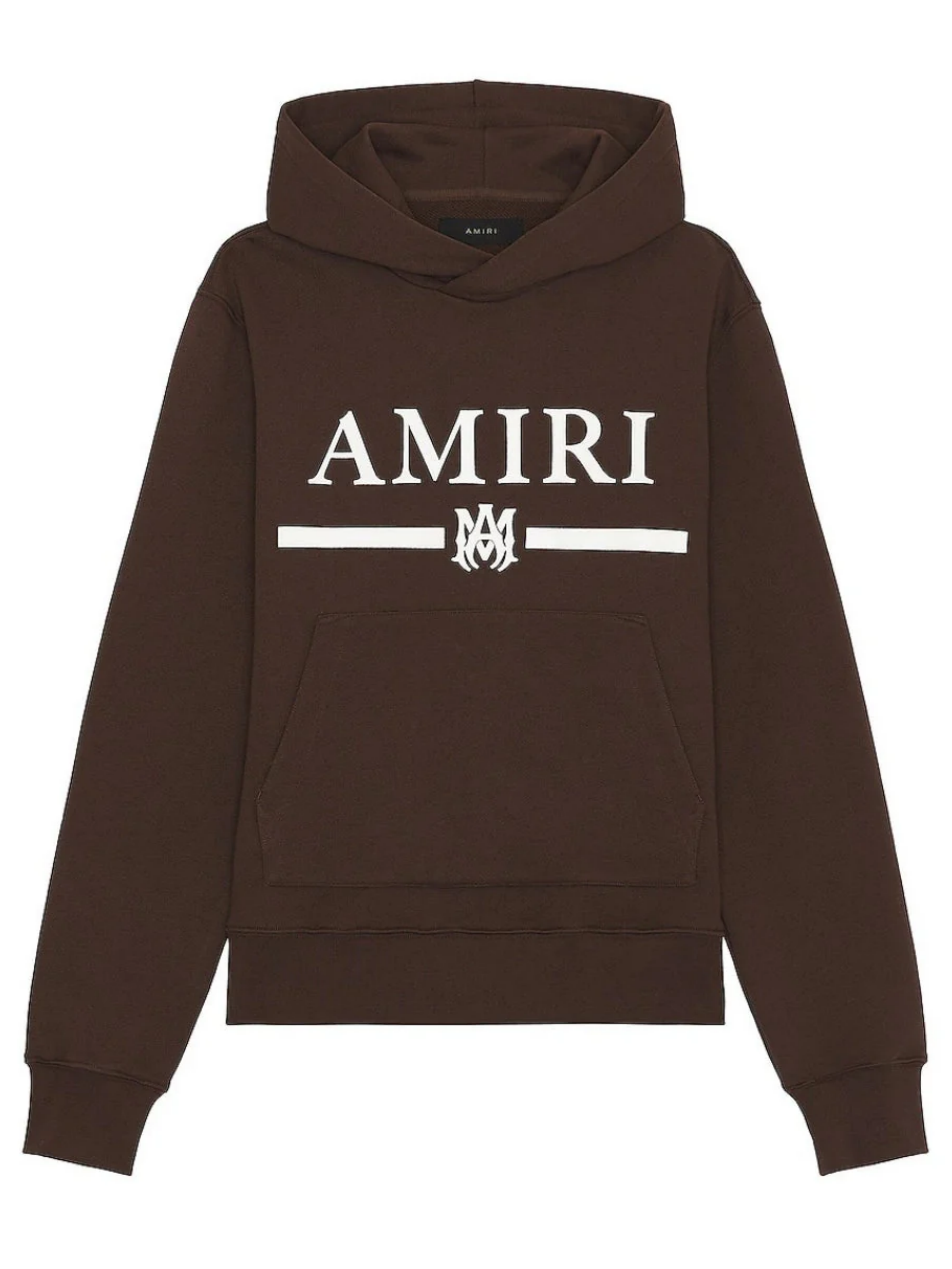 AMIRI MA BAR LOGO HOODIE BROWN