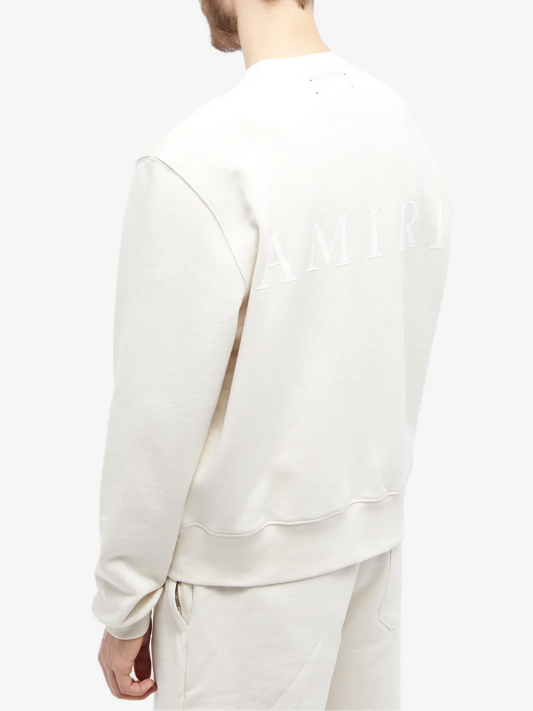 AMIRI MA CORE CREW SWEATSHIRT ALABASTER