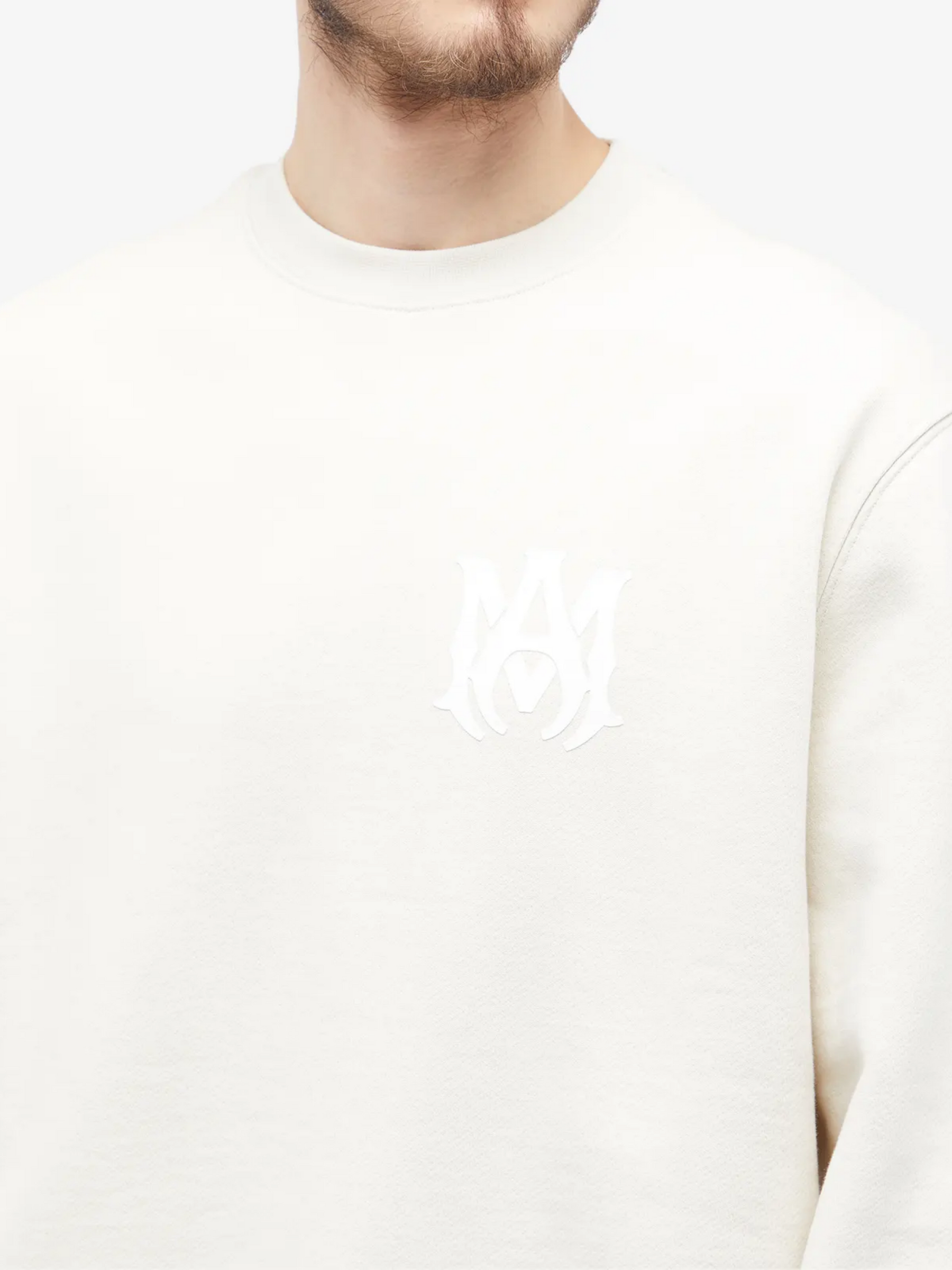 AMIRI MA CORE CREW SWEATSHIRT ALABASTER