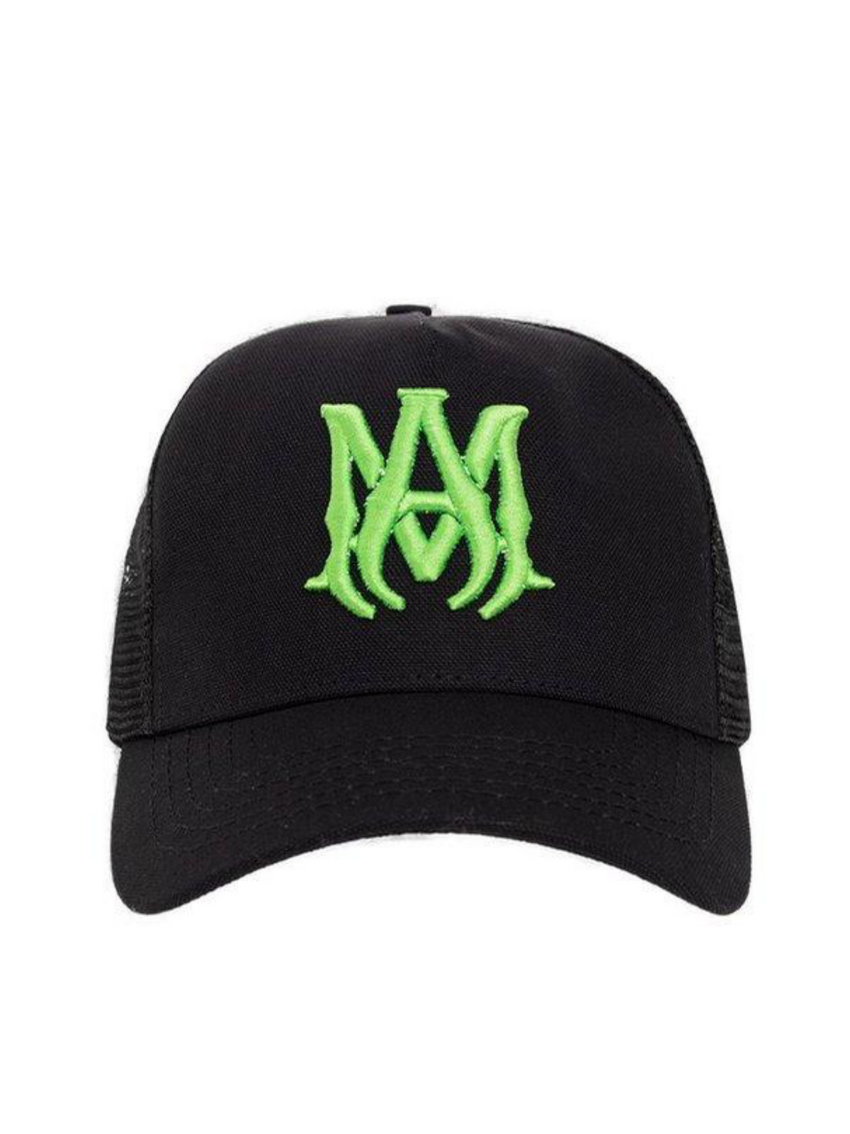 AMIRI MA LOGO TRUCKER HAT BLACK / GREEN