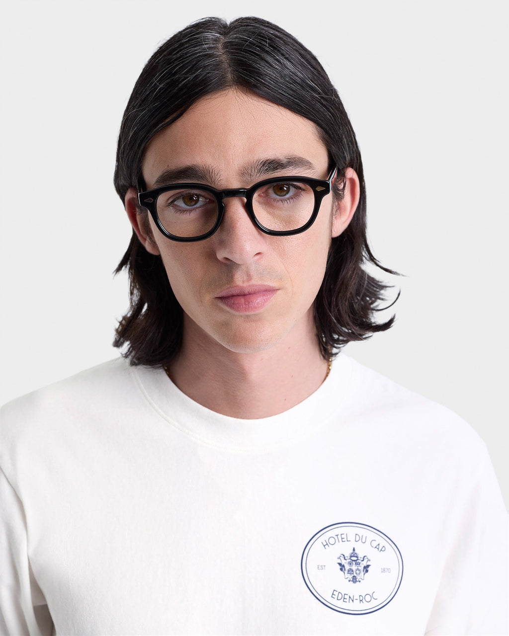 Kennedy Crest T-Shirt - White/Navy