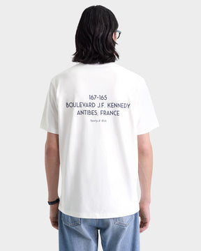 Kennedy Crest T-Shirt - White/Navy