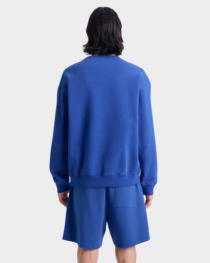 Nautical Embroidered Crewneck - Team Blue/White