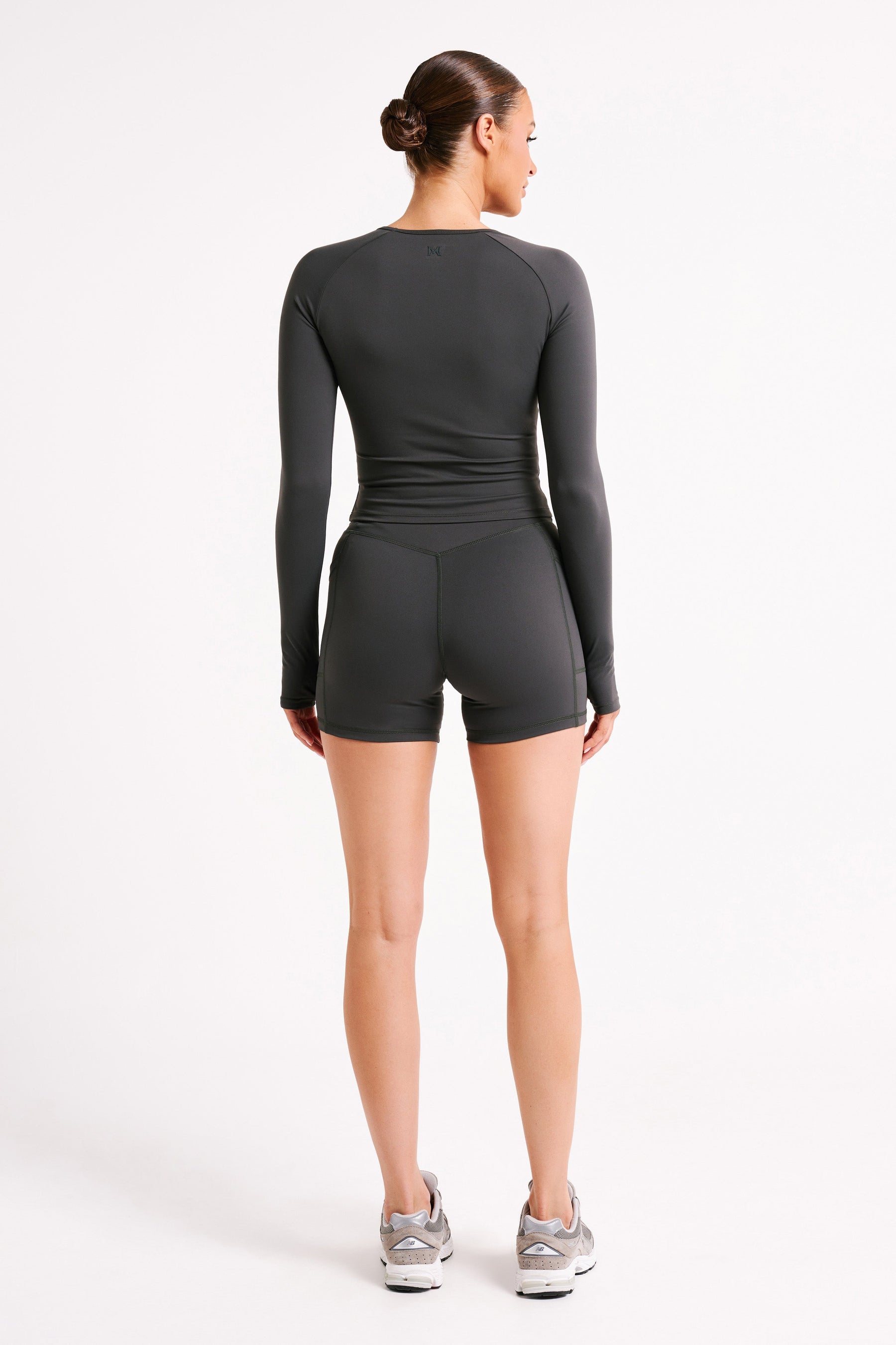 Venus Long Sleeve Top - Charcoal