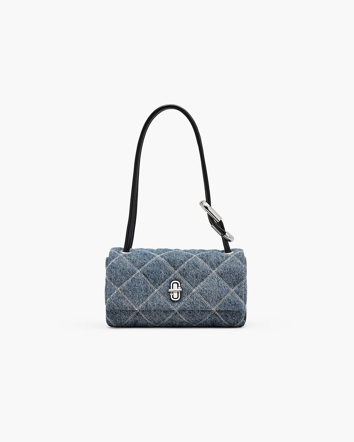 The Quilted Denim Mini Dual Shoulder Bag