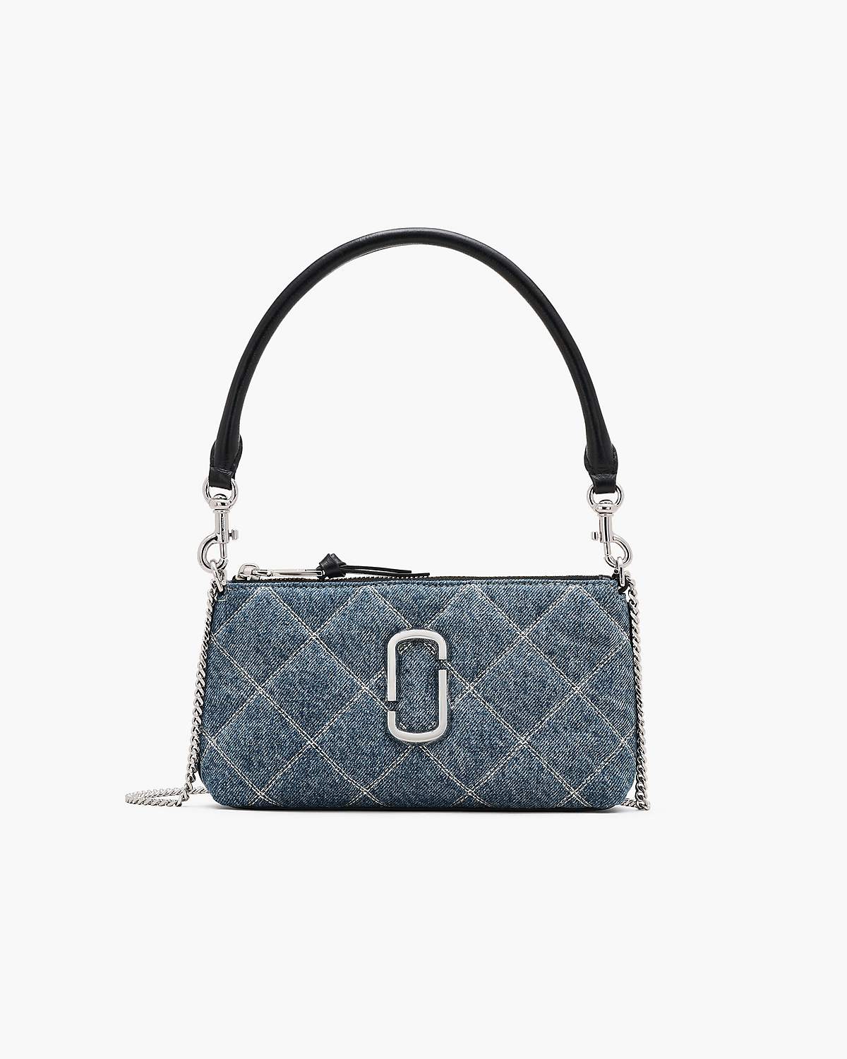 The Quilted Denim Snapshot Convertible Shoulder Bag