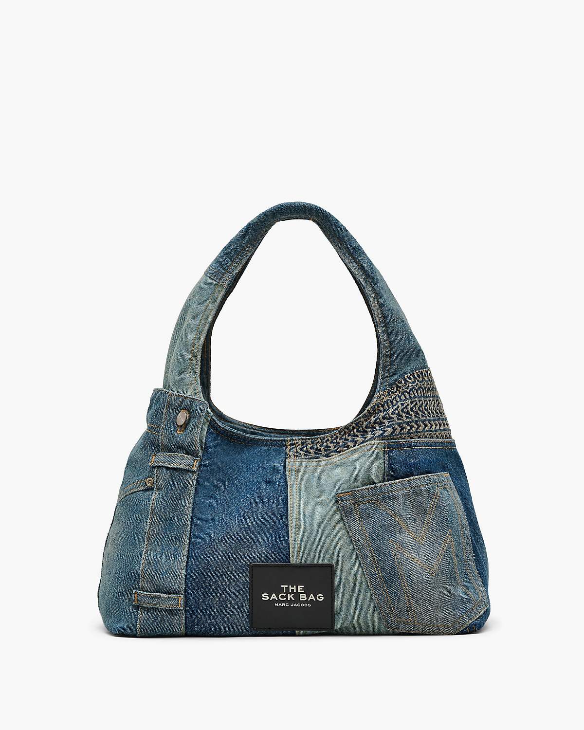 The Deconstructed Denim Sack Bag