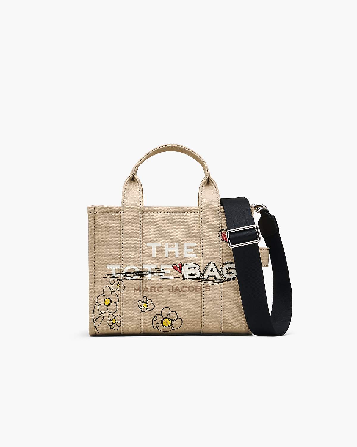 The Daisy Doodle Canvas Small Tote Bag