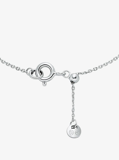 Precious Metal-Plated Sterling Silver Pavé Bracelet