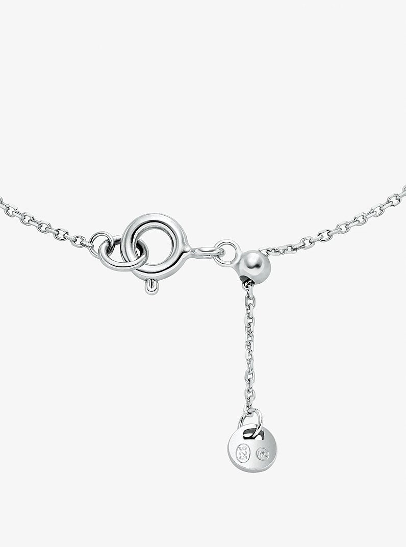 Precious Metal-Plated Sterling Silver Pavé Bracelet