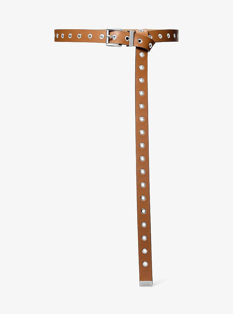 Grommeted Leather Belt