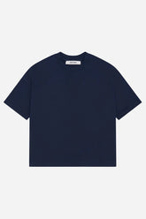 Mock neck t-shirt - navy