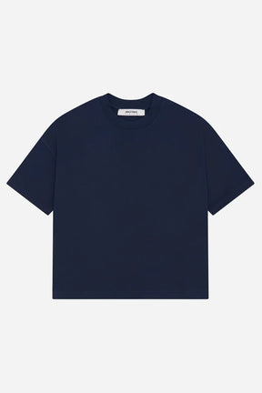 Mock neck t-shirt - navy