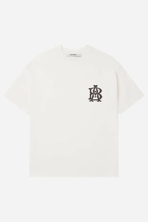 Monogram t-shirt - oat/black