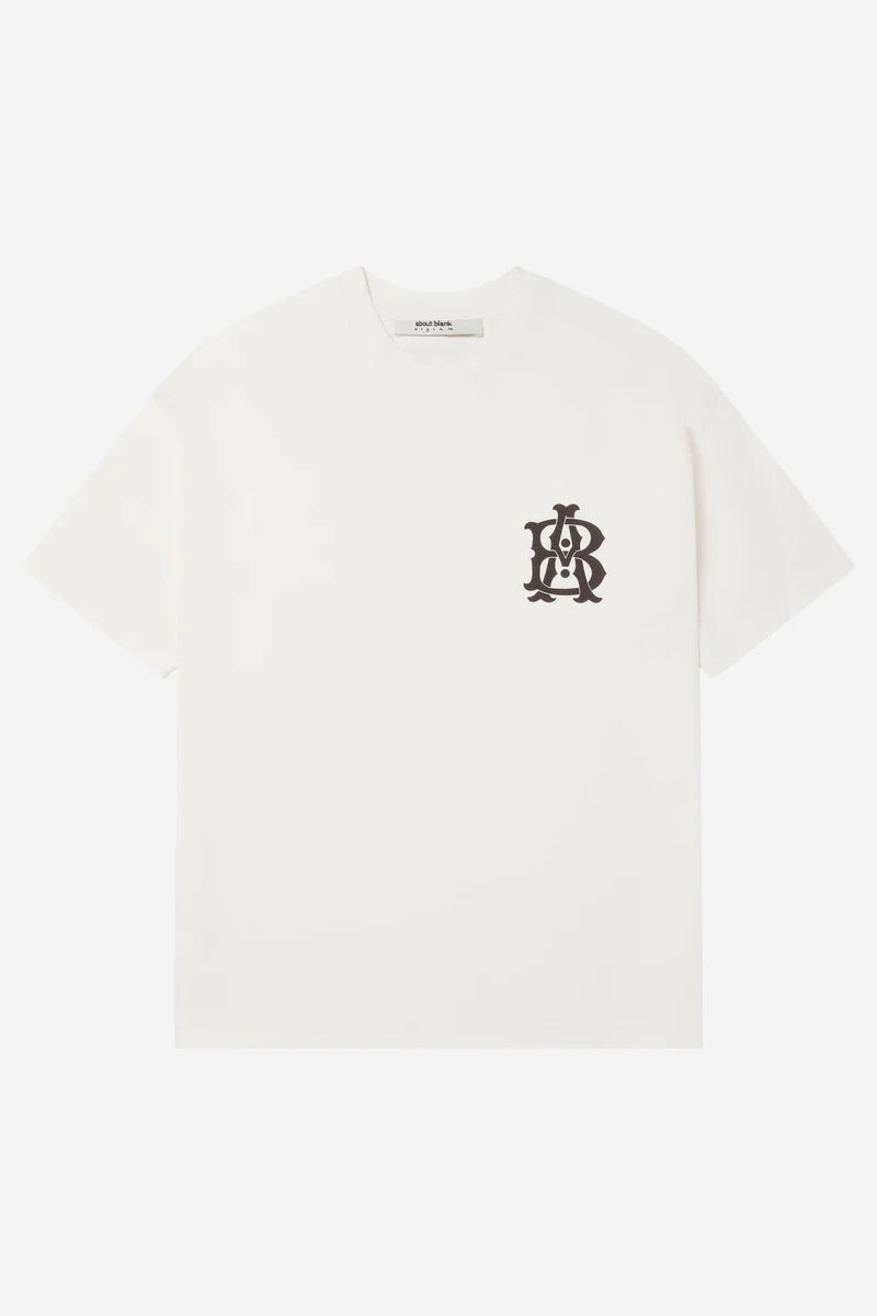 Monogram t-shirt - oat/black