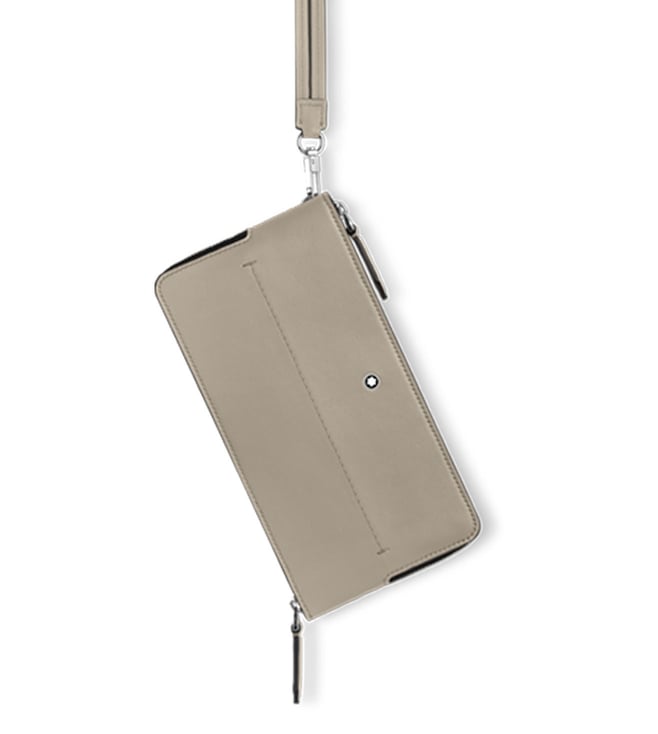 Dusty Grey Soft Double Travel Pouch
