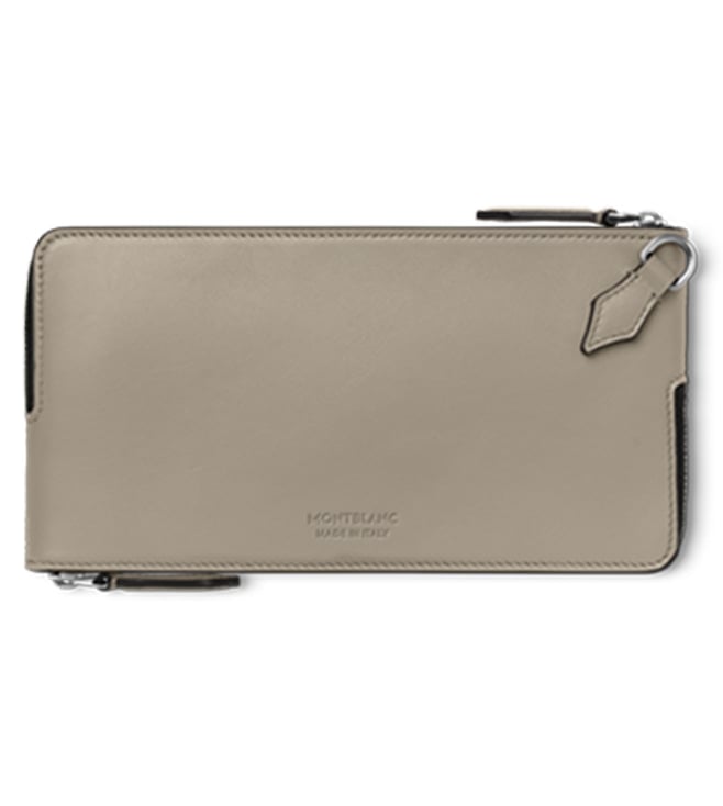 Dusty Grey Soft Double Travel Pouch