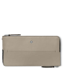 Dusty Grey Soft Double Travel Pouch