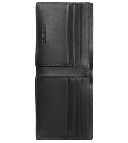 Burberry Grey Motif Checked Wallet