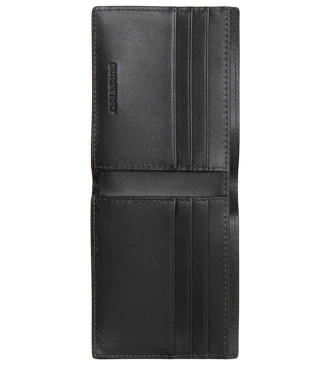 Burberry Grey Motif Checked Wallet