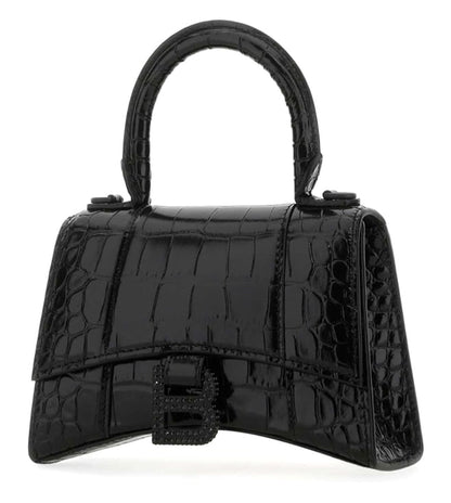 Balenciaga Black Hourglass Mini Satchel Bag